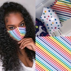 Womens & Kids Protective Mask Rainbow Stripes